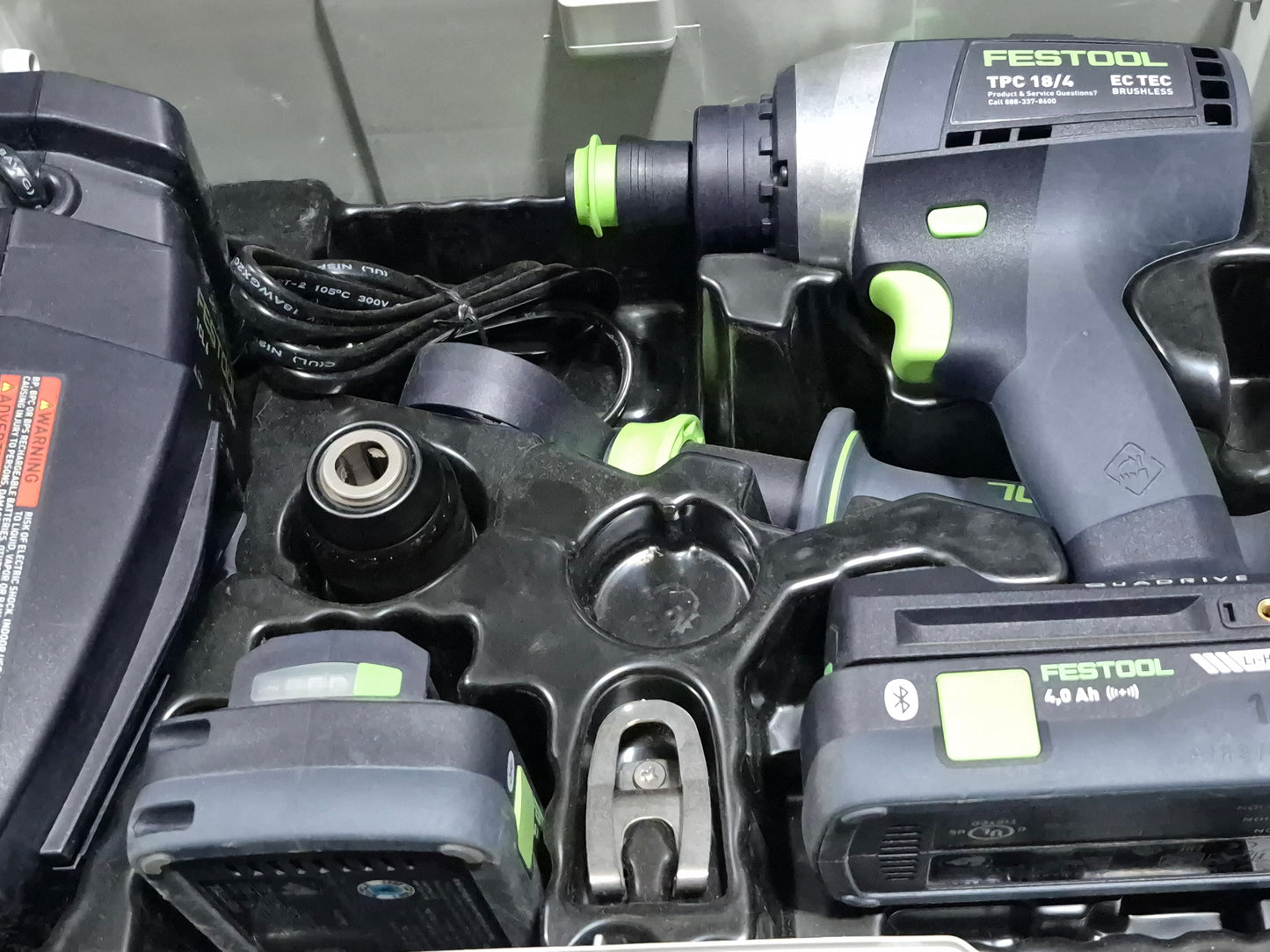 Festool 576778 Cordless Percussion Drill Kit TPC 18/4 HPC4,0 I-Set Quadrive (new tools)