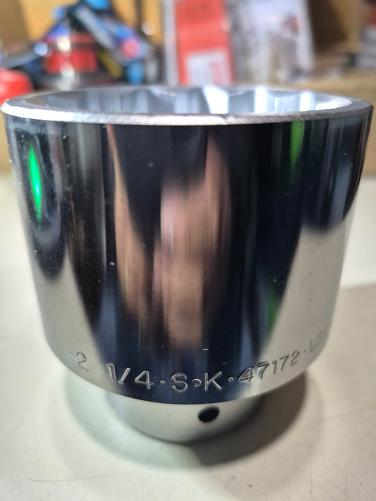 S-K 2-1/4" 3/4" dr 12pt shallow socket USA made