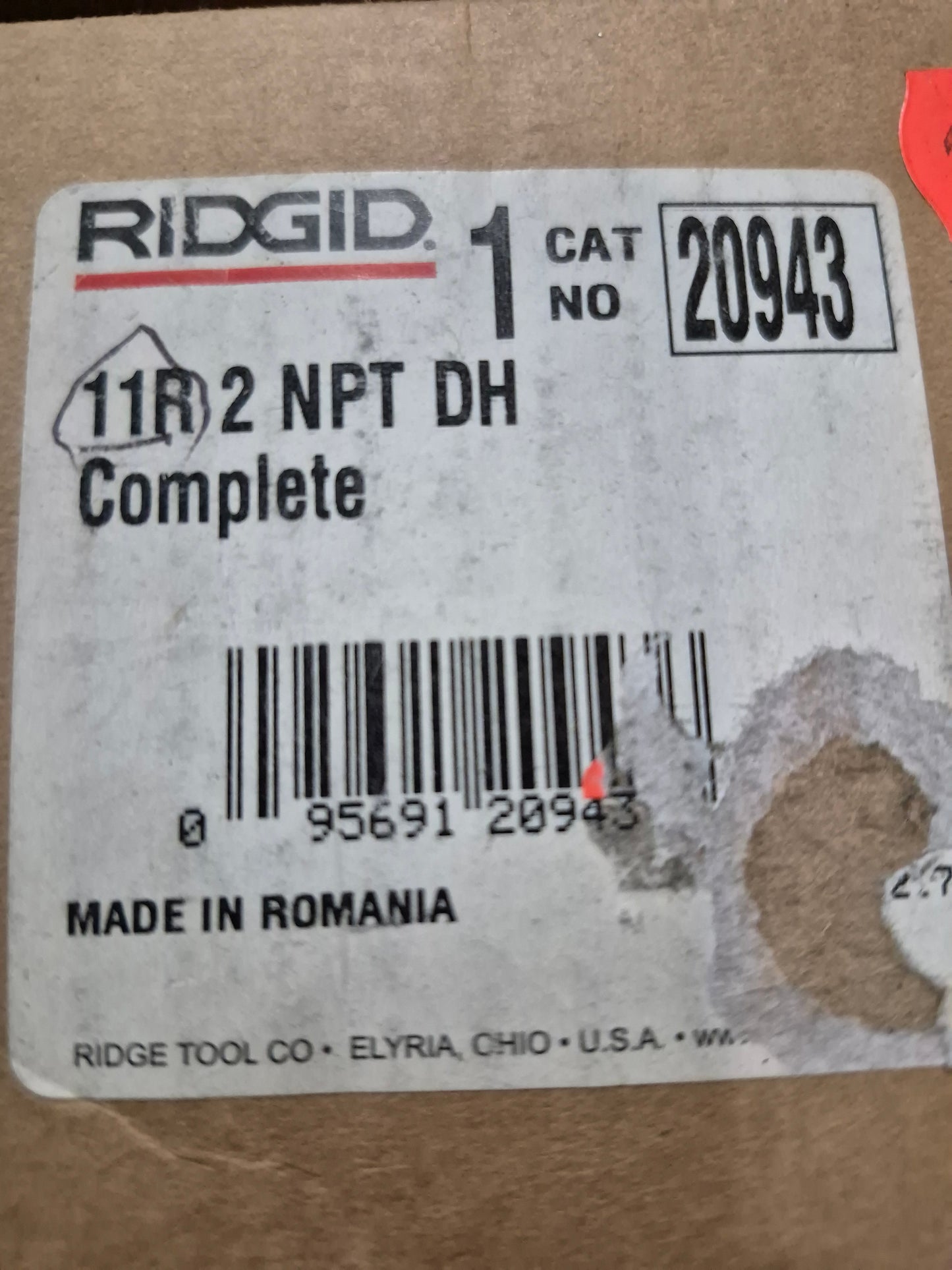 Ridgid 2" NPT 11R DIE CUTTER
