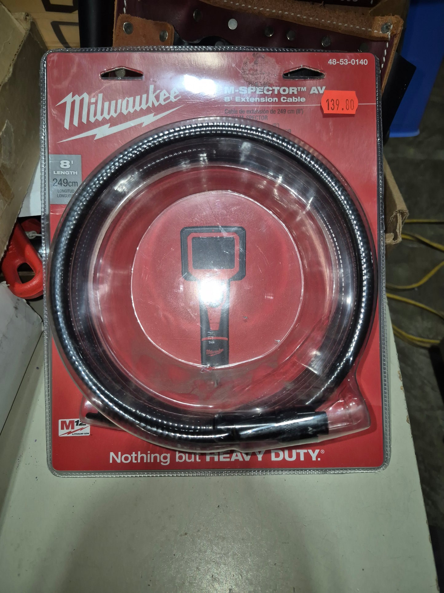 Milwaukee 8' extension for m12 camera 12v