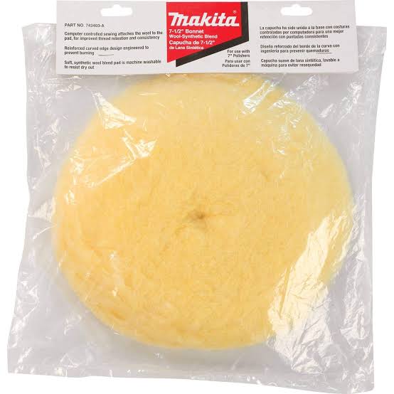 MAKITA 743403-A 7-1/2 BONNET WOOL SYNTHETIC BLEND