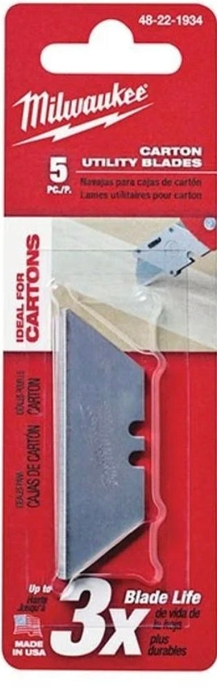 MILWAUKEE 48221934 CARTON UTILITY BLADE