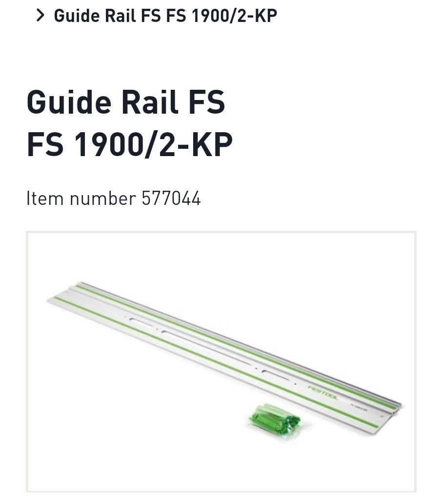 Festool 577044 Guide Rail FS 1900/2-KP