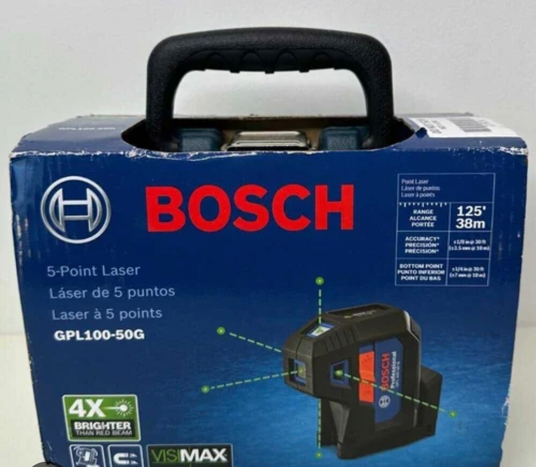 BOSCH GPL100-50G 5POINT LASER (new) German Brand