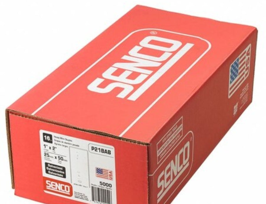 Senco P21BAB 2"x1" staples 5,000 galvanized