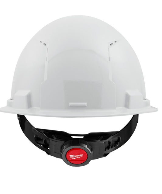 48-73-1200 White Front Brim Vented Hard Hat W/4Pt Ratcheting Suspension - Type 1, Class C Milwaukee Electric Tool Corp