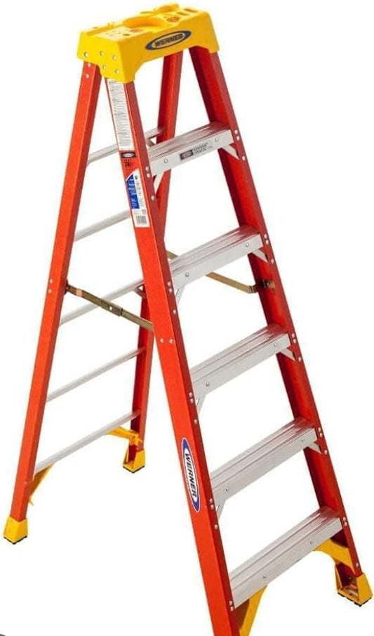 Werner 6206 6ft aluminum fiberglass ladder