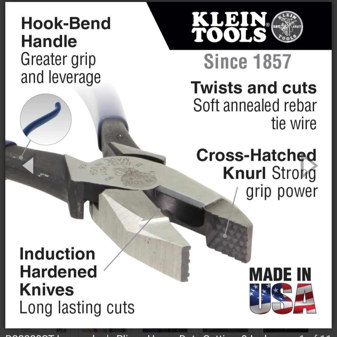 Ironworker's Pliers, Heavy-Duty Cutting, 9-Inch
D2000-9ST