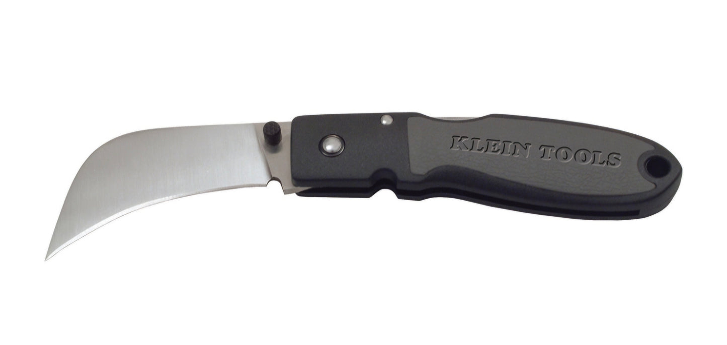 Lockback Knife, 2-5/8-Inch Hawkbill Blade, Black Handle
44005