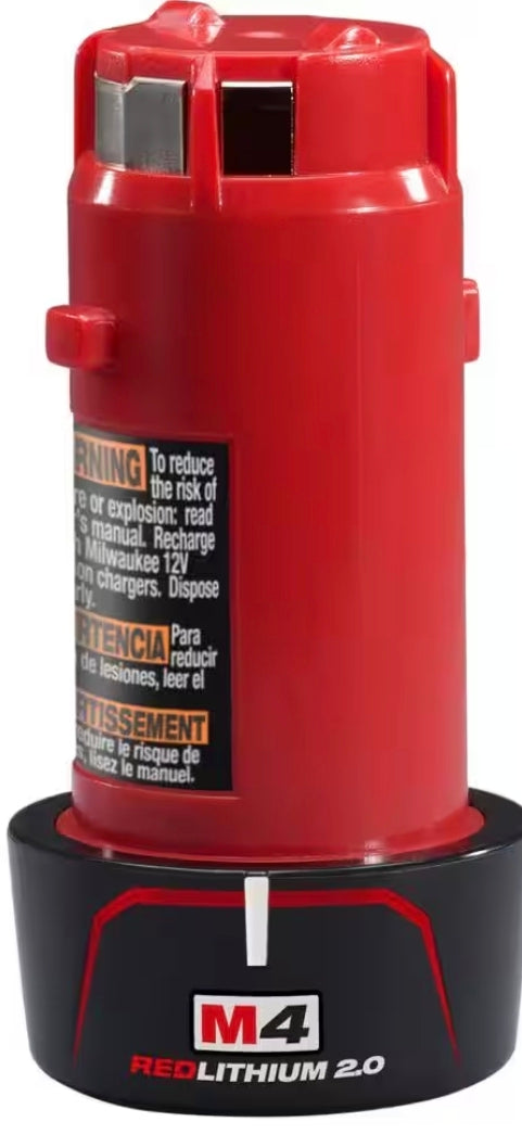 MILWAUKEE® 48-11-2001 is a 2.0 Ah REDLITHIUM Compact Battery Pack. The battery has up to 40% more run time than the previous 4-volt battery packs. The battery also delivers up to 50% more run-time than competition.