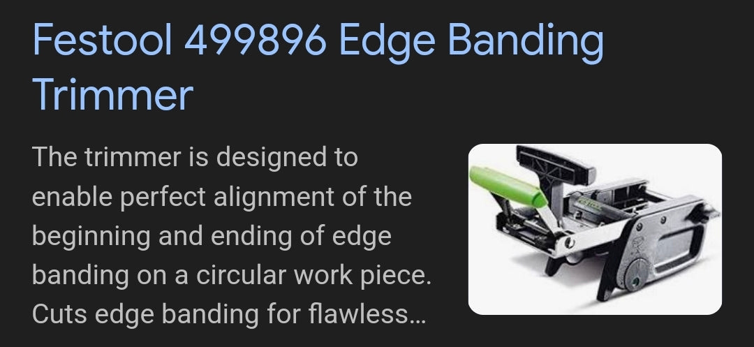 Festool 499896 KP 65/2 Cutter for edgebander