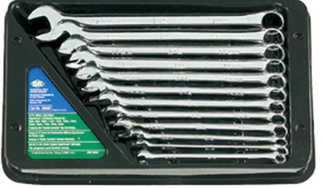 Sk Professional Tools
Combo Wrench Set, Long, Chrome, 8-19mm, 12Pc 86040