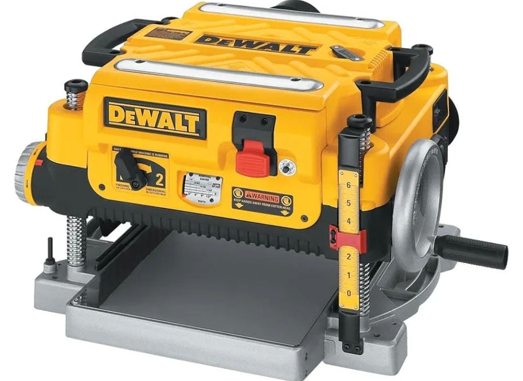 DEWALT Planer, Thickness Planer, 13" Inch, 3 Knife for Larger Cuts, 2-Speed 20,000 RPM Motor, Corded (DW735)
