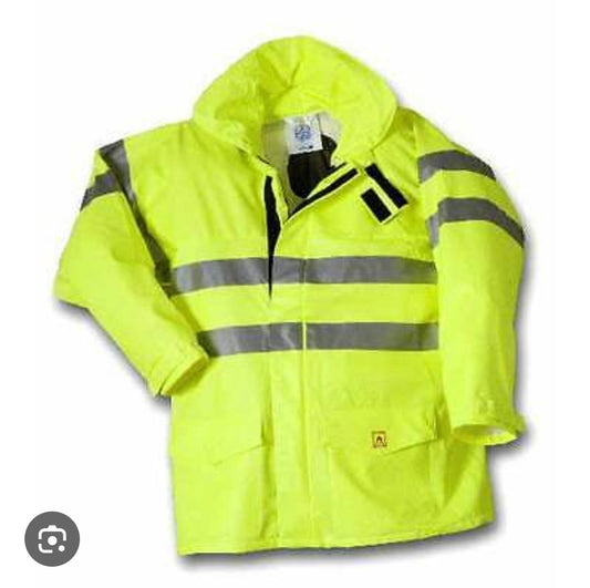Dritex Flame & Rain Resistant Jacket S43Q, Fabric: W9SY size: large
