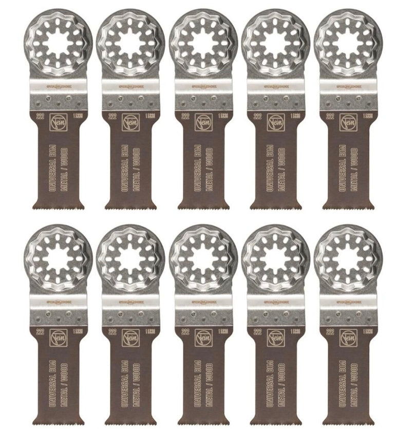 Fein E-Cut Universal 222 Saw Blade with Bi Metal Toothing for Various Applications
Item No.SKU# 63502222290