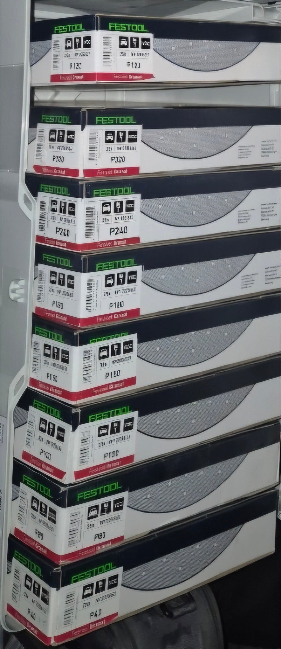 Festool 8pcs Planex Drywall Sandpaper Bundled (x25/per box) P40, P80, P100, P120, P150, P180, P240, P320 Grit Granat