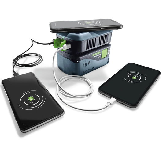 Festool 577155 PHC 18 Phone Charger USB A / USB C