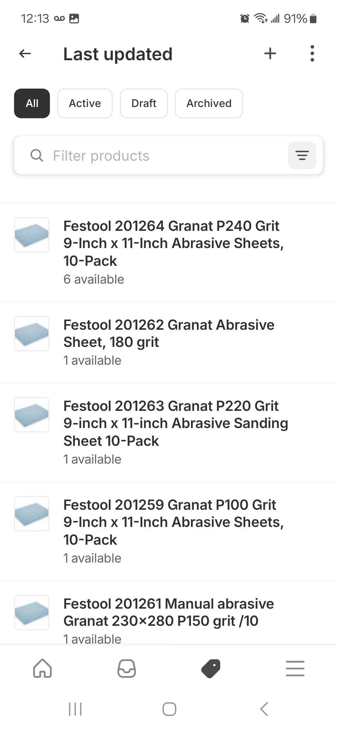 Festool 9x11 bundled 18pack