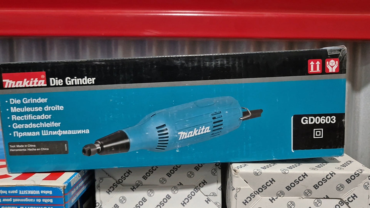 Makita 1/4" die grinder electric. 28,000 rpm 2.2amp