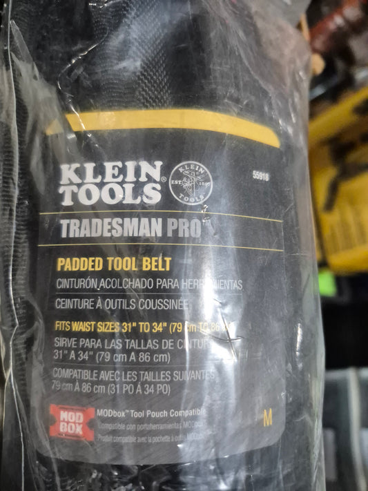 Klein tradesman pro padded tool belt 55918