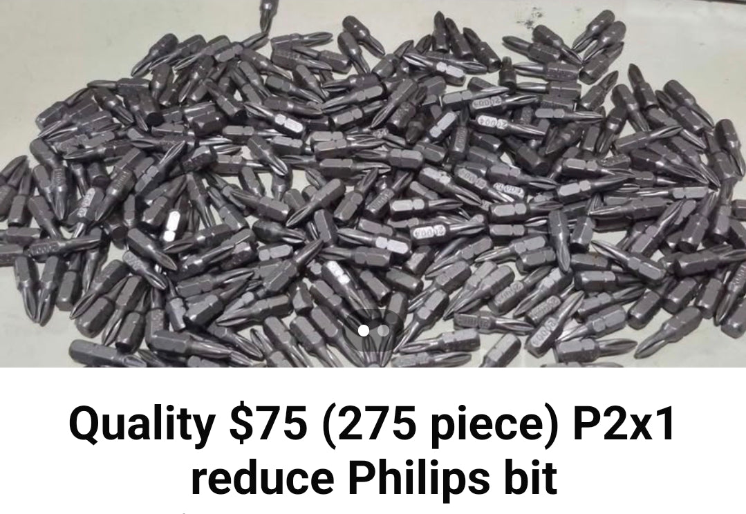 P2x1 Philips reduce bit 275pc