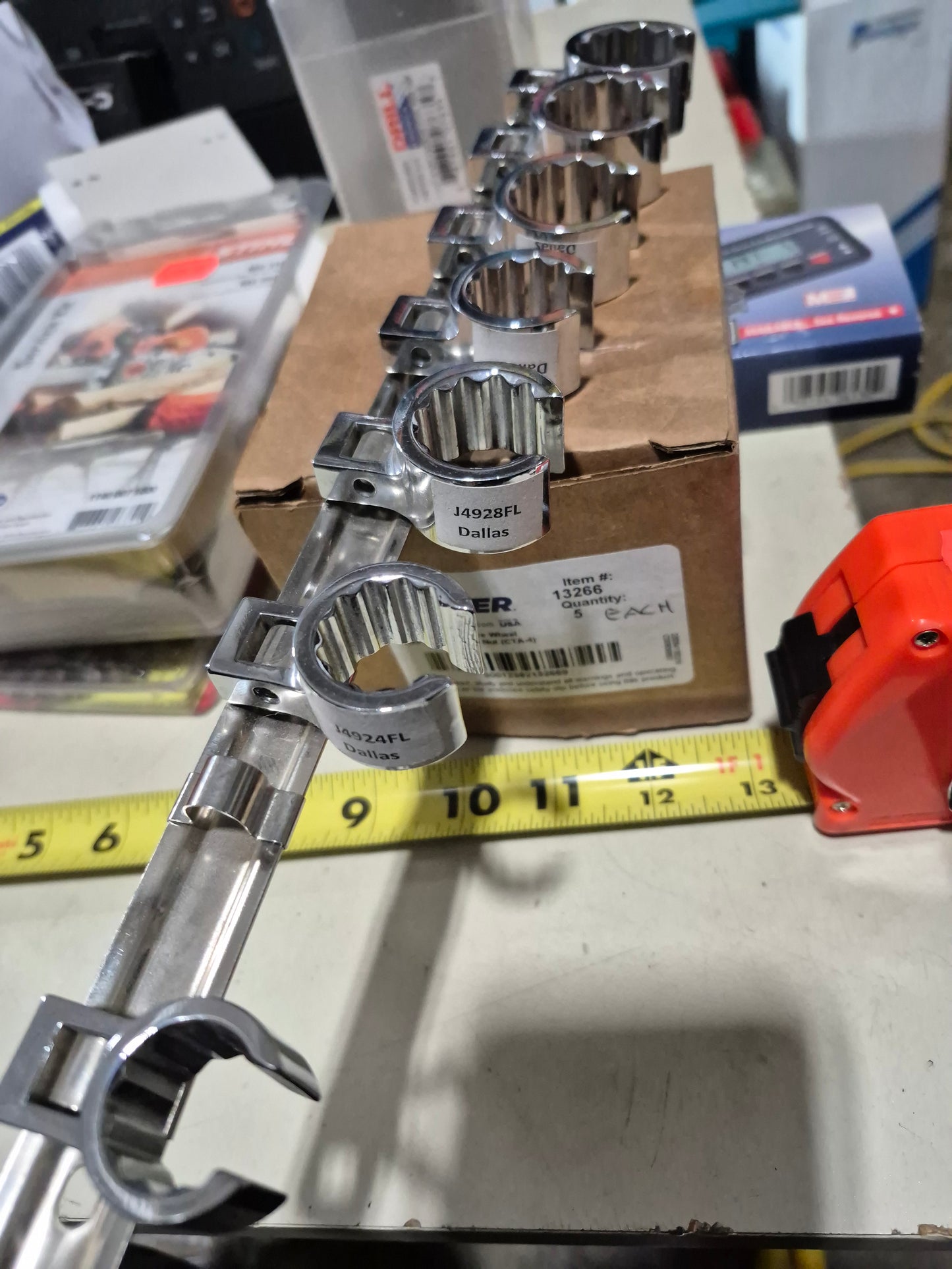 $199 7pcs proto US made Crowfoot Flare 5/8, (11/16 missing) 3/4, 13/16, 7/8, 15/16, 1, 1-1/16