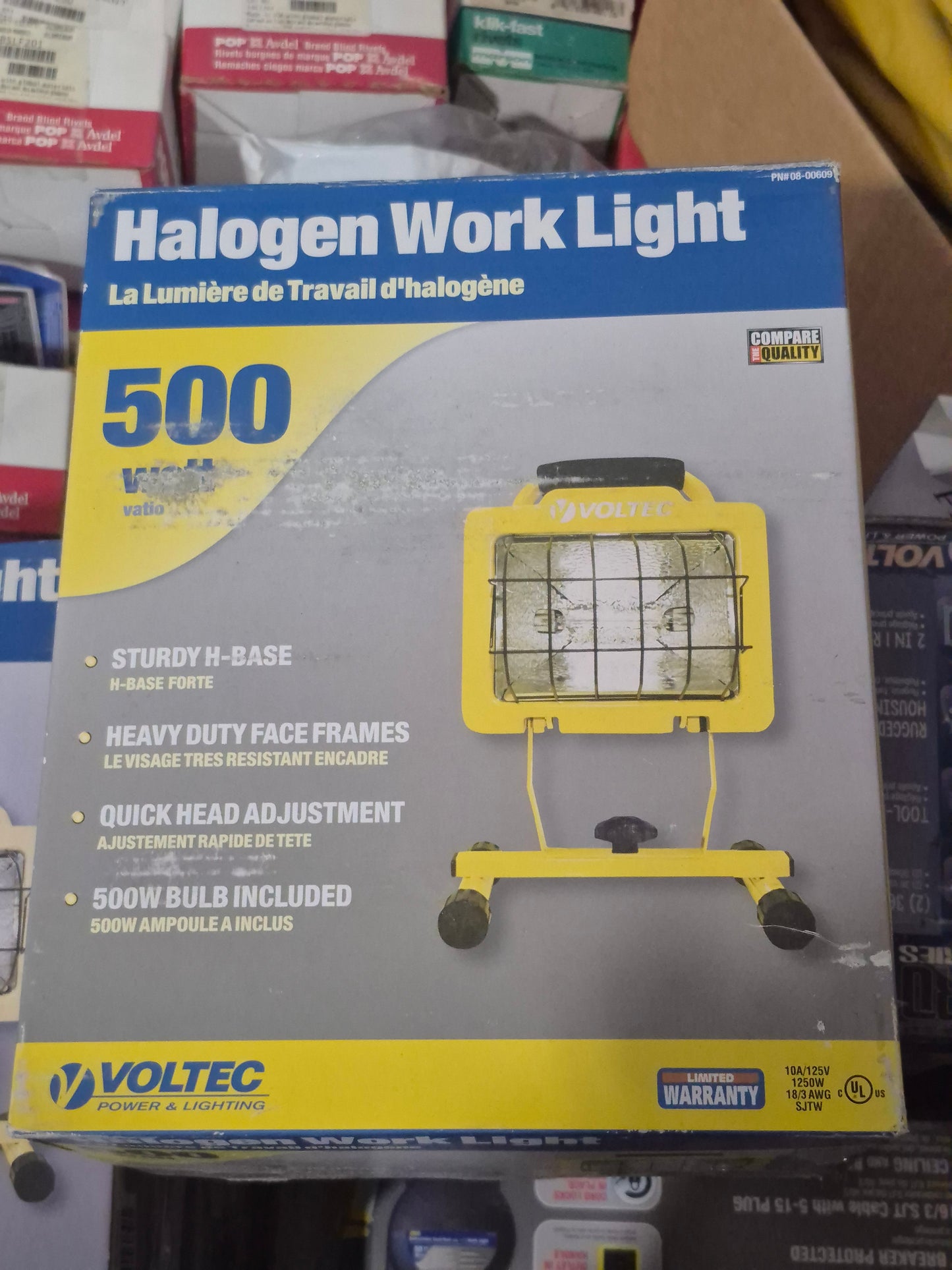 Work light halogen 500 watt