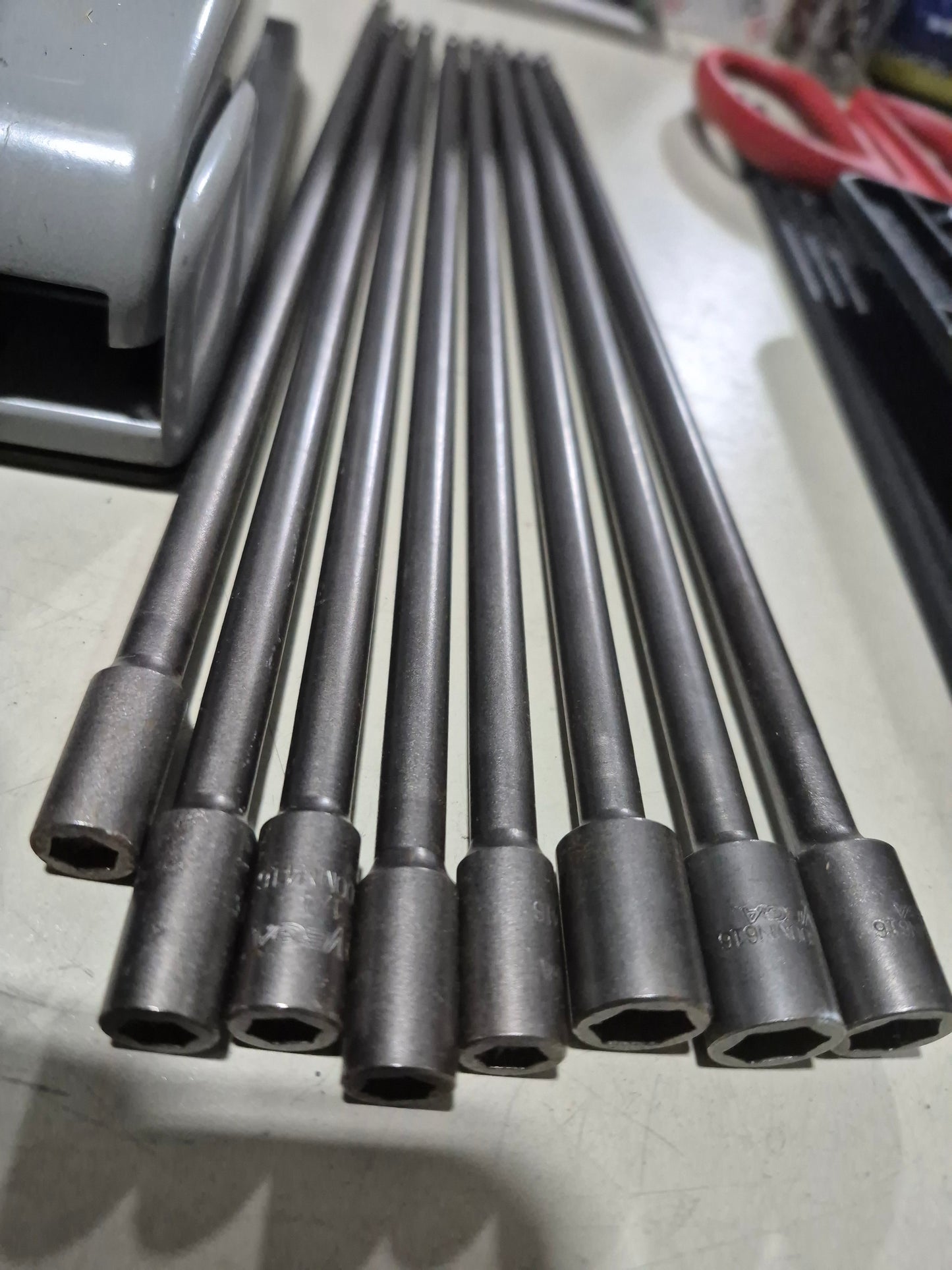 8pcs 3/8"x12" 1/4"x12" extension bit by Vega professional quality