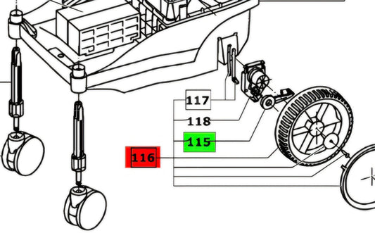 Festool- wheel (oneside) for CT-33 452951-494936
