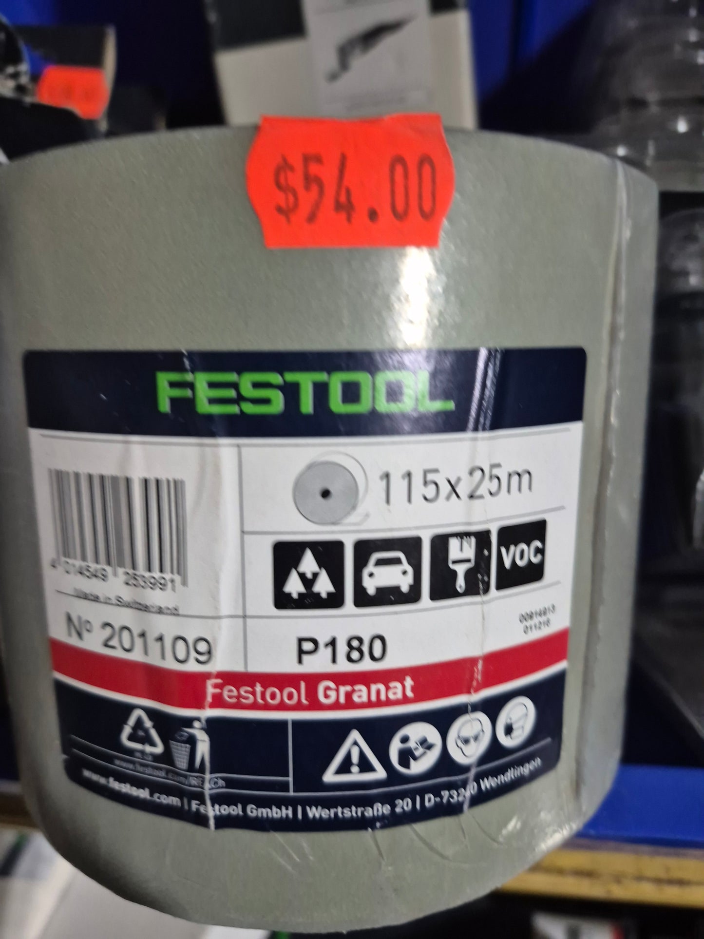 Festool Roll P180 grit  201109
