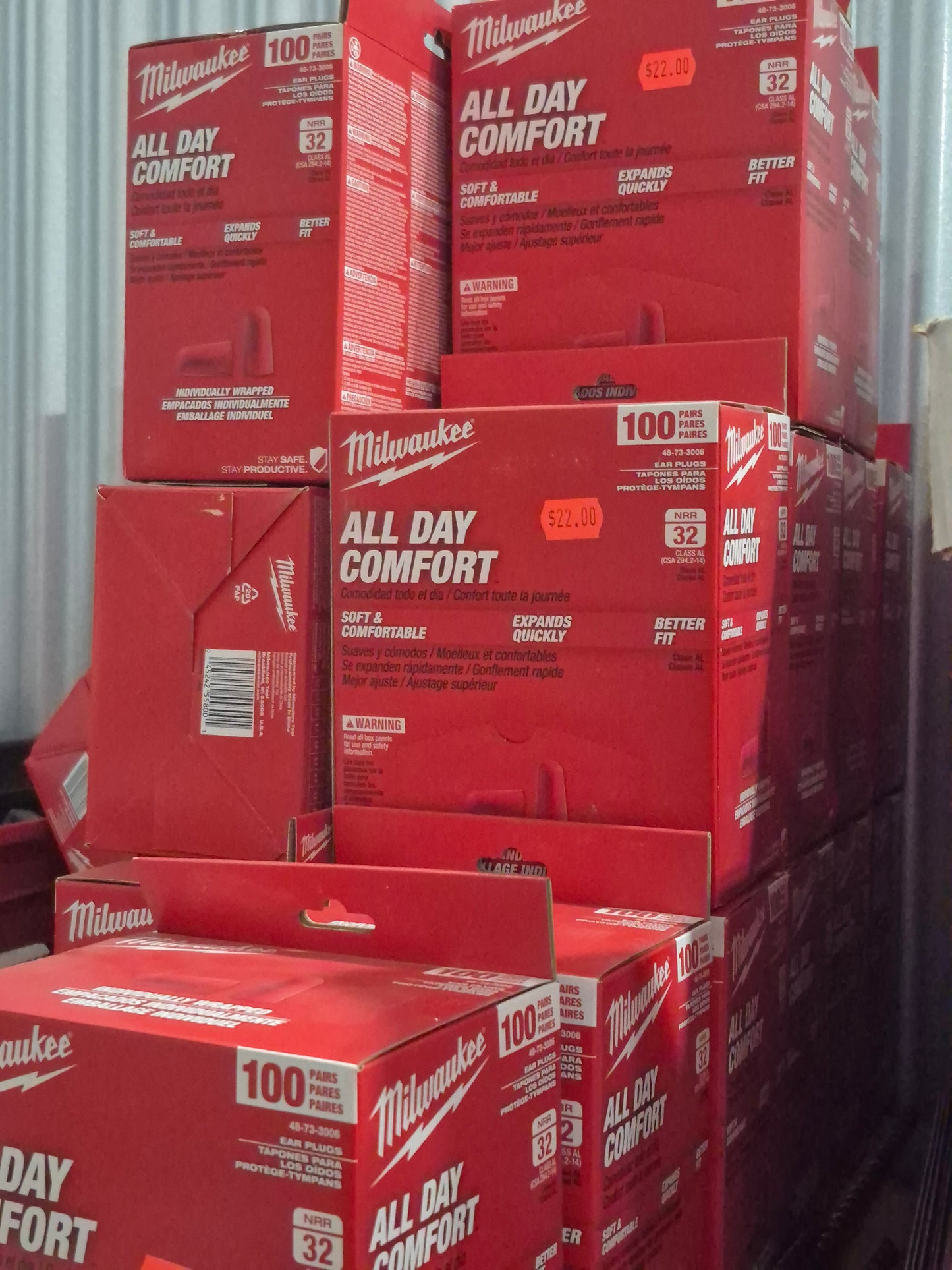 20 boxes(100pc) air plugs Milwaukee