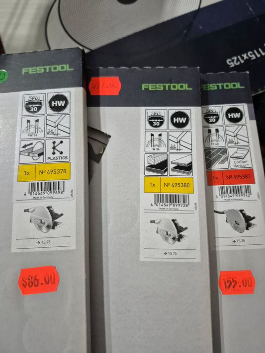 Festool ts 75 x3 blades