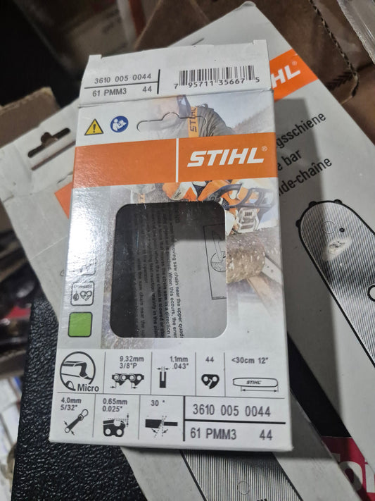 Chain 61pmm3 44 12" stihl with 3-in-1 wrench