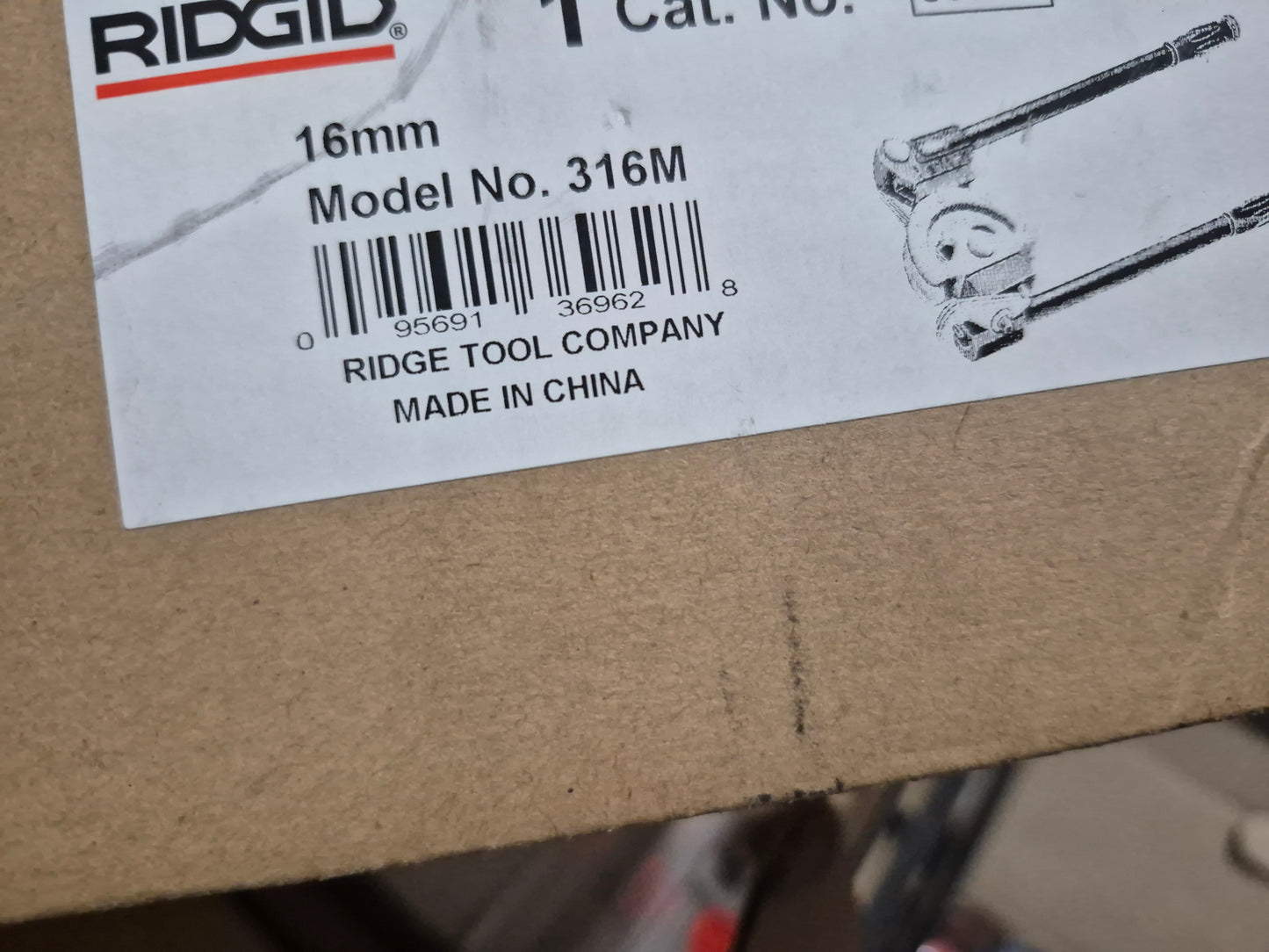 Ridgid 5/8 plumber tube bender