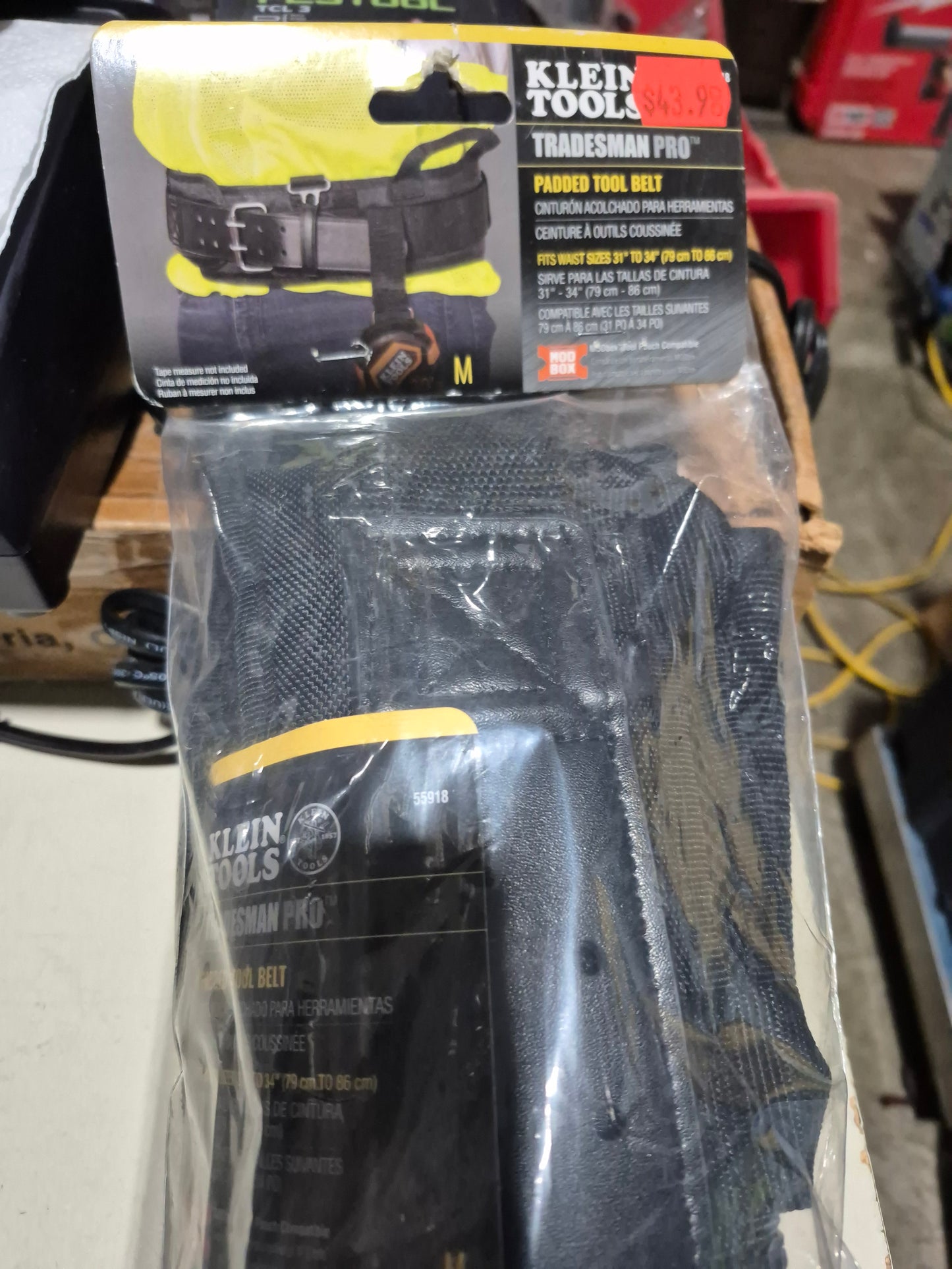Klein tradesman pro padded tool belt 55918