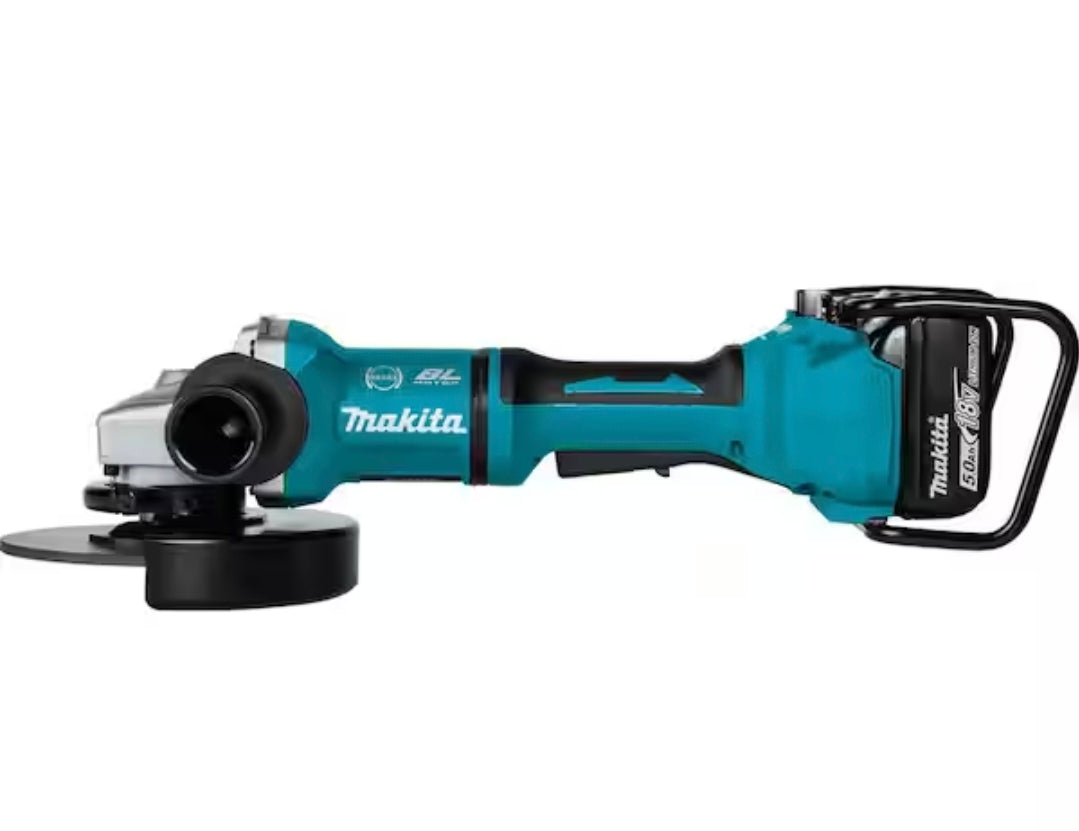 Makita 7" 18VX2 (36V) CORDLESS GRINDER KIT XAG12PT1 2 batteries and dual charger