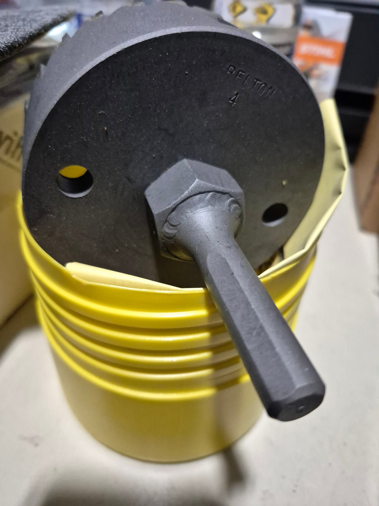 Relton 4" hd carbide hole saw for steel