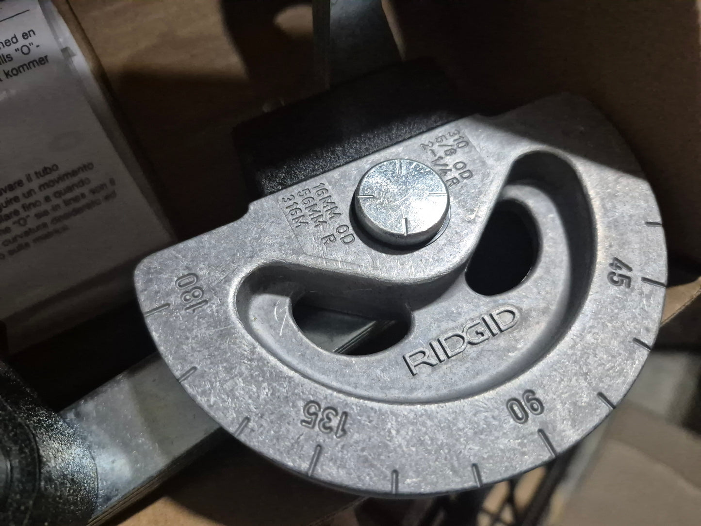 Ridgid 5/8 plumber tube bender