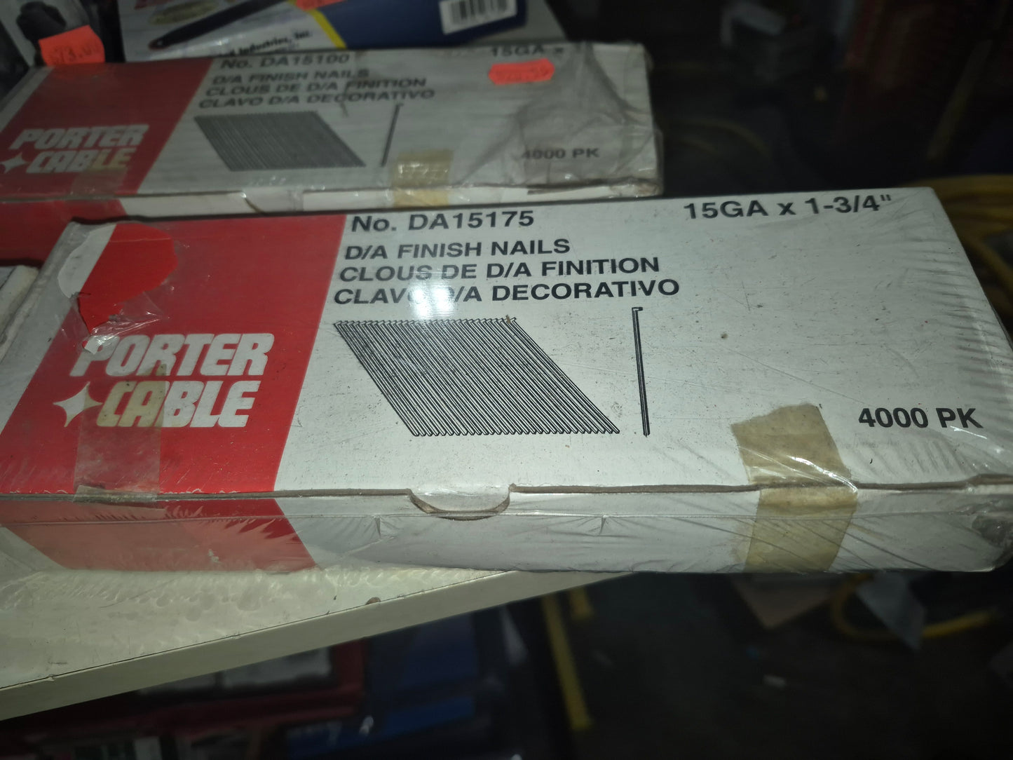 15 gauge angle nails 1-3/4" 4,000 bright basic