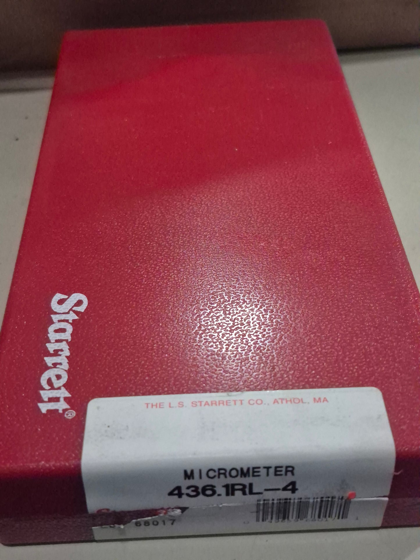Starrett 3 to 4" Range, 0.001" Graduation, Mechanical Outside Micrometer · Ratchet Stop Thimble, Accurate to 0.00015". MSC# 85549178 Mfr# 68017